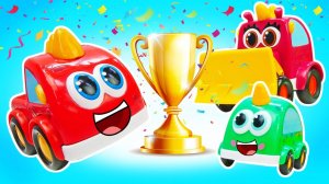 Кто из Мокасов победит в гонке?  Видео для детей Машинки Мокас