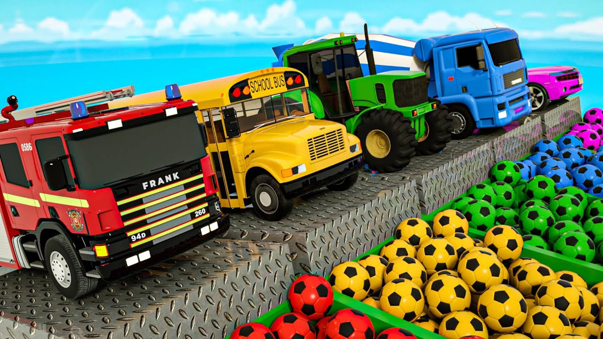 Раскрась машинки Детские песенки смотреть онлайн