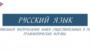 6 класс - Русский язык - Правильное употребление имён существительных в речи грамматические нормы