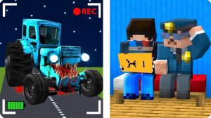 🚜МЫ ЗАСНЯЛИ ТРАКТОР ПОЖИРАТЕЛЬ НА СКРЫТЫЕ КАМЕРЫ В МАЙНКРАФТ! ШЕДИ MINECRAFT