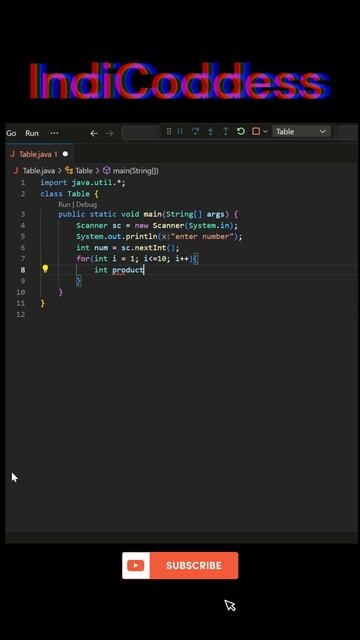 Q16: print multiplication table using for loop in #java #programmingbasics #coding #codingjourney смотреть онлайн