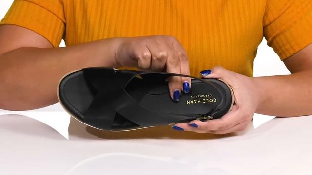 Cole Haan Mira Cross-Band Sandal SKU: 9503487 смотреть онлайн