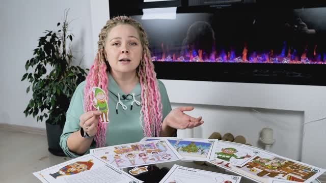 Видеообзор❄️☃️ Новогодние игрушки, 3-6 лет. Домашний квест для детей от Квестикс