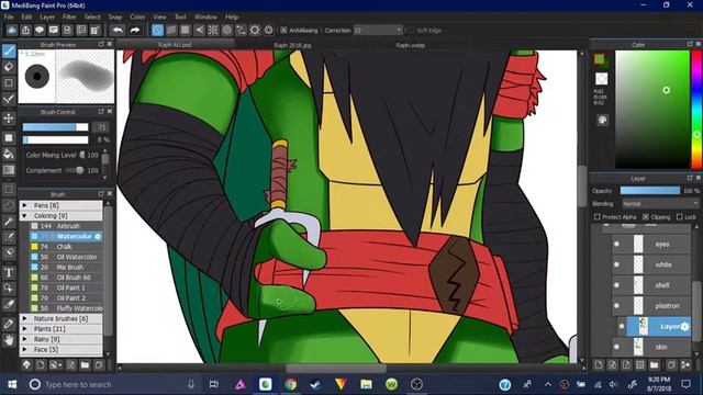 TMNT: Raphael |Speedpaint| смотреть онлайн