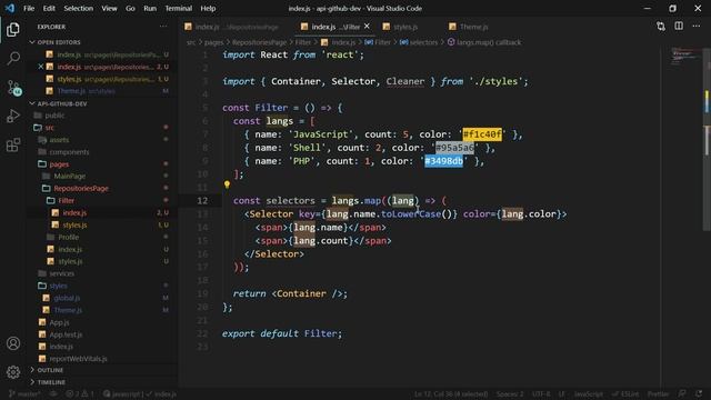 React Native - API Github - 0306 - Exibindo os filtros - Parte 2 смотреть онлайн