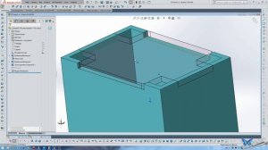 Вырезы через полость и отступ в Solidworks 2018