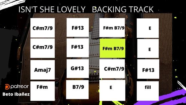 Isn´t She Lovely backing track (E) / Stevie Wonder смотреть онлайн