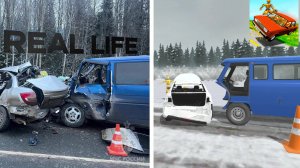 Аварии на реальных событиях в ВАЗ Краш тест симулятор 2 #11