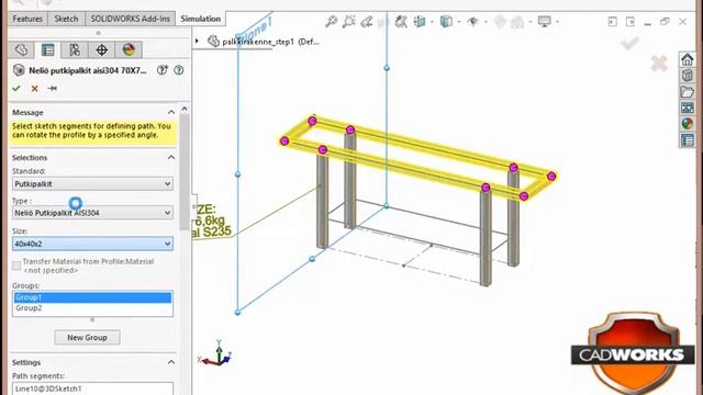Manual Weldment optimization with solidworks simulation смотреть онлайн