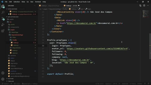 React Native - API Github - 0402 - Componente Profile смотреть онлайн