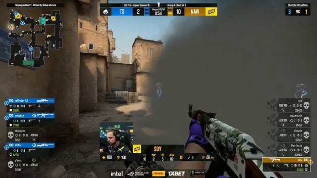NAVI VS SPIRIT - DUST2 (MAPA 2)(MD3)(PTBR) - ESL PRO LEAGUE S 16 смотреть онлайн