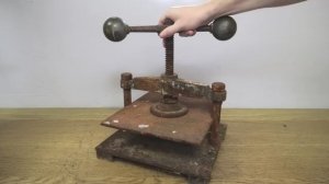 Реставрация немецкого книжного пресса 1895 года