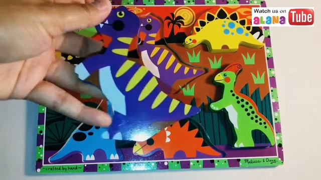 Play Dinosaur Chunky Puzzle by Melissa and Doug смотреть онлайн