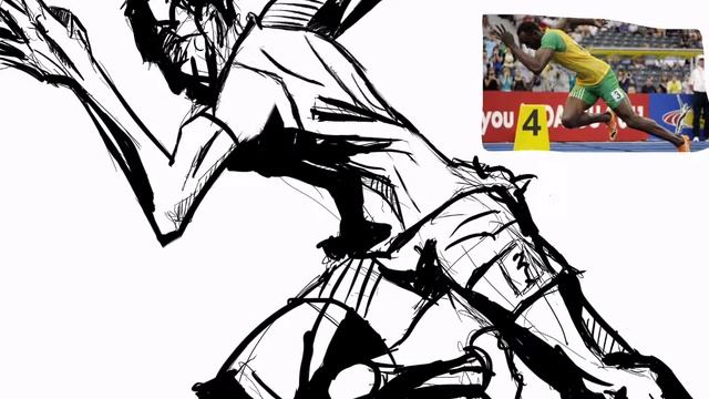 Usain Bolt Speed Drawing смотреть онлайн