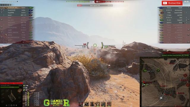 World of Tanks Panther Replay - 8 Kills 3.6K DMG(Patch 1.6.1) смотреть онлайн