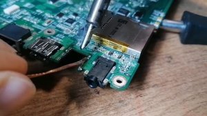 Замена аудио разъёма ноутбука mini-jack (3.5 mm)