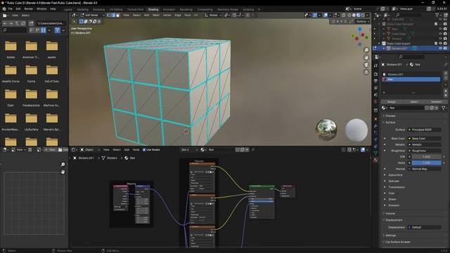 Blender Tutorial - How To Model A Rubik's Cube - Quick and Easy смотреть онлайн