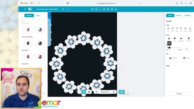 Festive Balloon Photo Frame Tutorial with Gemar Creator - LIVE смотреть онлайн