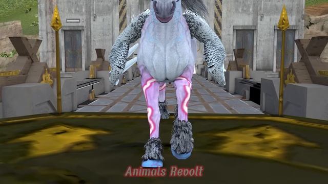 Giant Elephant Cow Gorilla vs Zombie Dinosaur vs Giant Tiger Lion Attack Cow Buffalo Baby Elephant смотреть онлайн