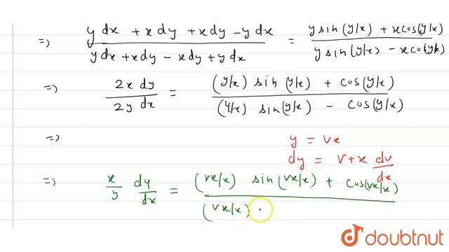 Solve the following differential equations `(x cos\\ (y)/(x)+y sin\\ (y)/(x))y\\ dx=(ysin\\ (y)/(x) смотреть онлайн