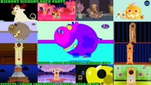 HICKORY DICKORY DOCK || 12 CLOCK CRASHER PARTY || 4 HIPPO, 2 GORILLA, 2 DINOSOUR || EFFECT TUTORIAL