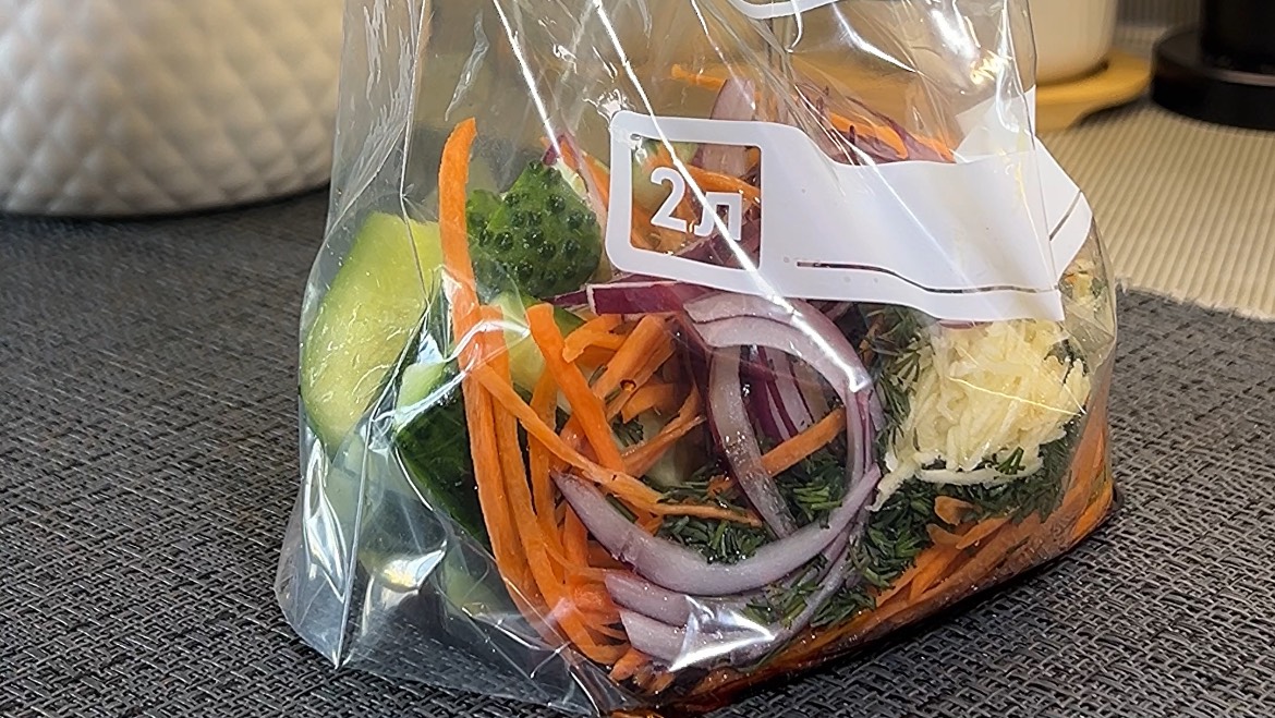 Салат в пакете