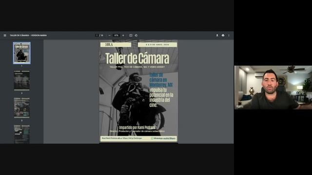 Webinar Taller de Cámara, 1AC y Video Assist - Rami Pedraza смотреть онлайн