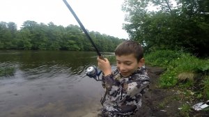 Рыбалка с Тимуркой в Шатуре. Июнь 2021