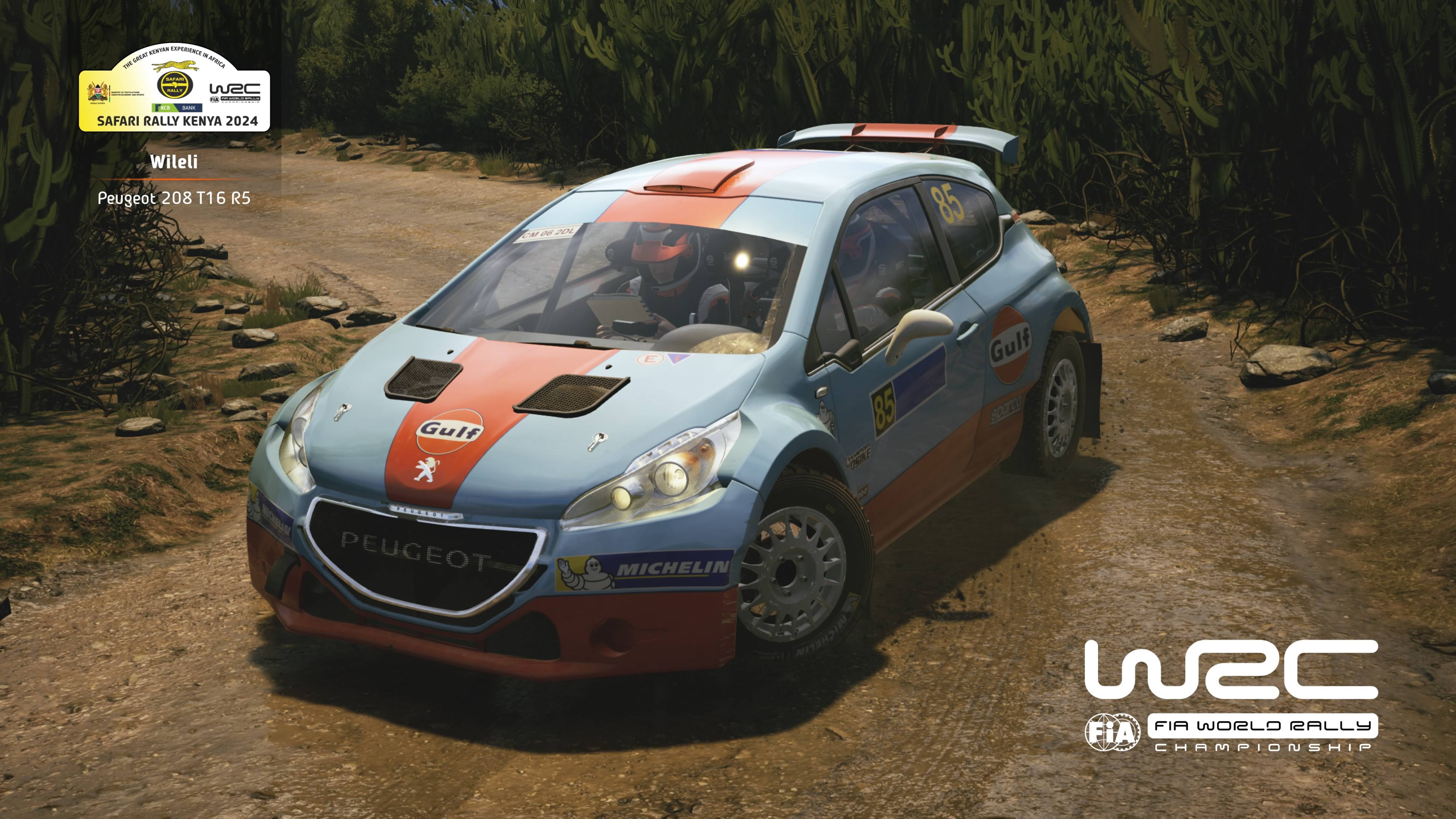 EA SPORTS WRC 24 Сафари Ралли Кении Пежо 208 Т16 R5