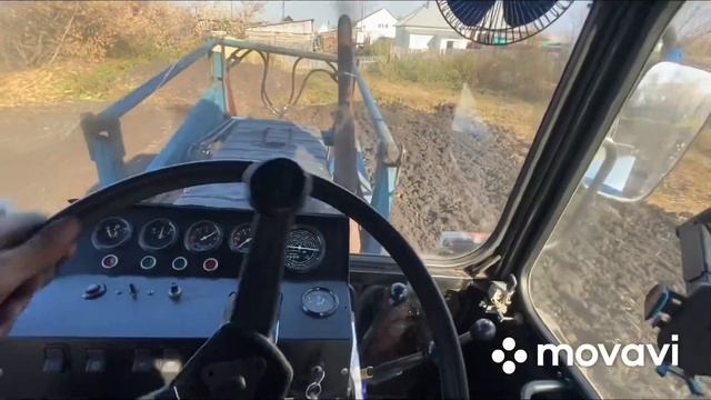 Осенняя пахота огородов на Мтз 82.1 смотреть онлайн