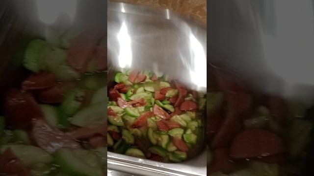 Шведский стол в гостинице Хилтон в г. Хуньчунь