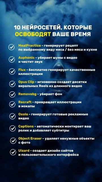 10 НЕЙРОСЕТЕЙ, которые освободят Ваше время.🚀 смотреть онлайн