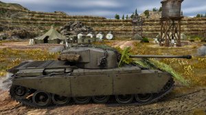 Бой на британском среднем танке Centurion Mk.1 в War Thunder.