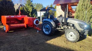 трактор scout te-504 и пресс подборщик sipma z224/1  первые испытания после ремонта.