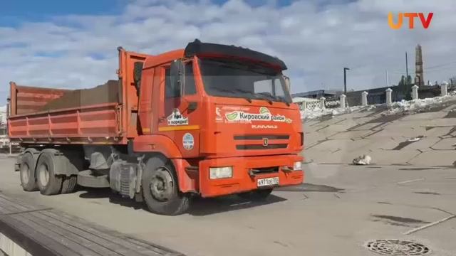 ЧП на реке Белой — КАМАЗ на строительстве дамбы в Уфе смотреть онлайн