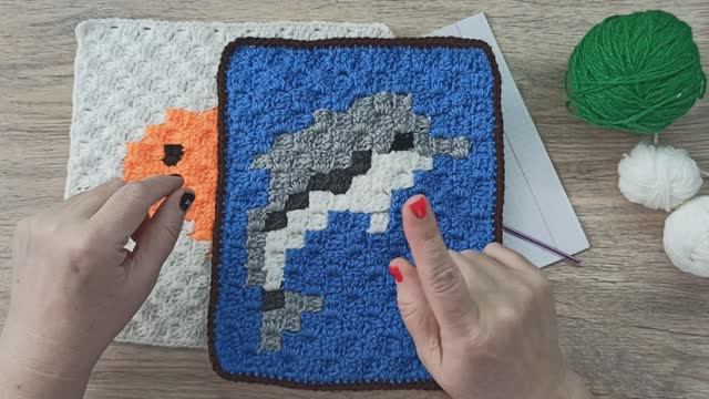 С2С УЧИМСЯ ВЯЗАТЬ В ТЕХНИКЕ ОТ УГЛА У УГЛУ смотреть онлайн