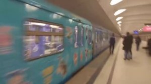 Отправление именного поезда "85 лет Союзмультфильму" со станции Алтуфьево