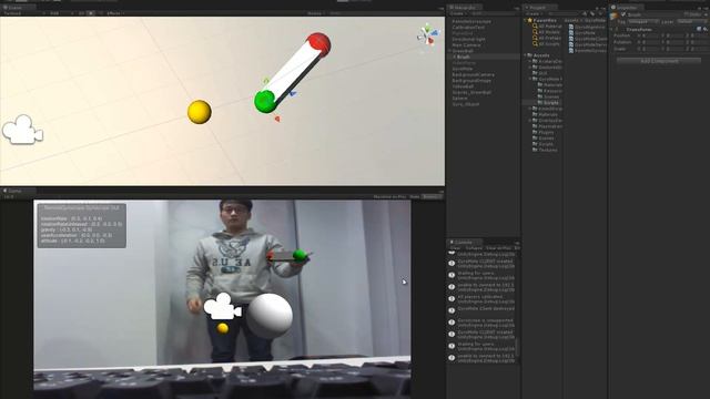 Unity3D Kinect Gyro смотреть онлайн