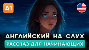 Простой рассказ на английском (A1): Девушка Лунатик | Английский на слух 🎧