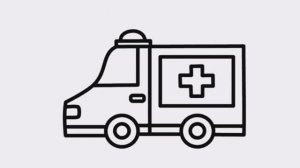 Машина Скорой Помощи Раскраска Рисуем Раскраски для Детей // Ambulance Car Coloring Draw Coloring
