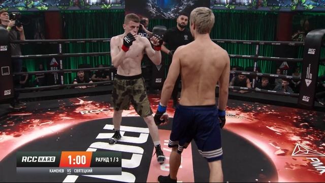 БЫСТРАЯ РАЗБОРКА - НОКАУТ | Виктор Каменев vs Артур Святецкий | Путь в RCC HARD смотреть онлайн