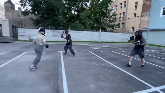 Упражнение. 2 мачете и кистень. Двое на одного смотреть онлайн