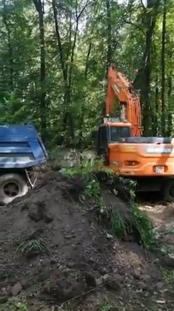 Работа экскаватора Doosan. смотреть онлайн