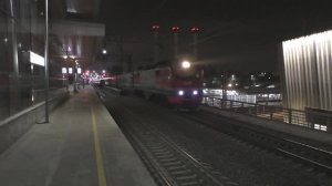 Электровоз ЭП2К-146 (ТЧЭ-8) со скорым поездом №135А Санкт-Петербург - Махачкала.