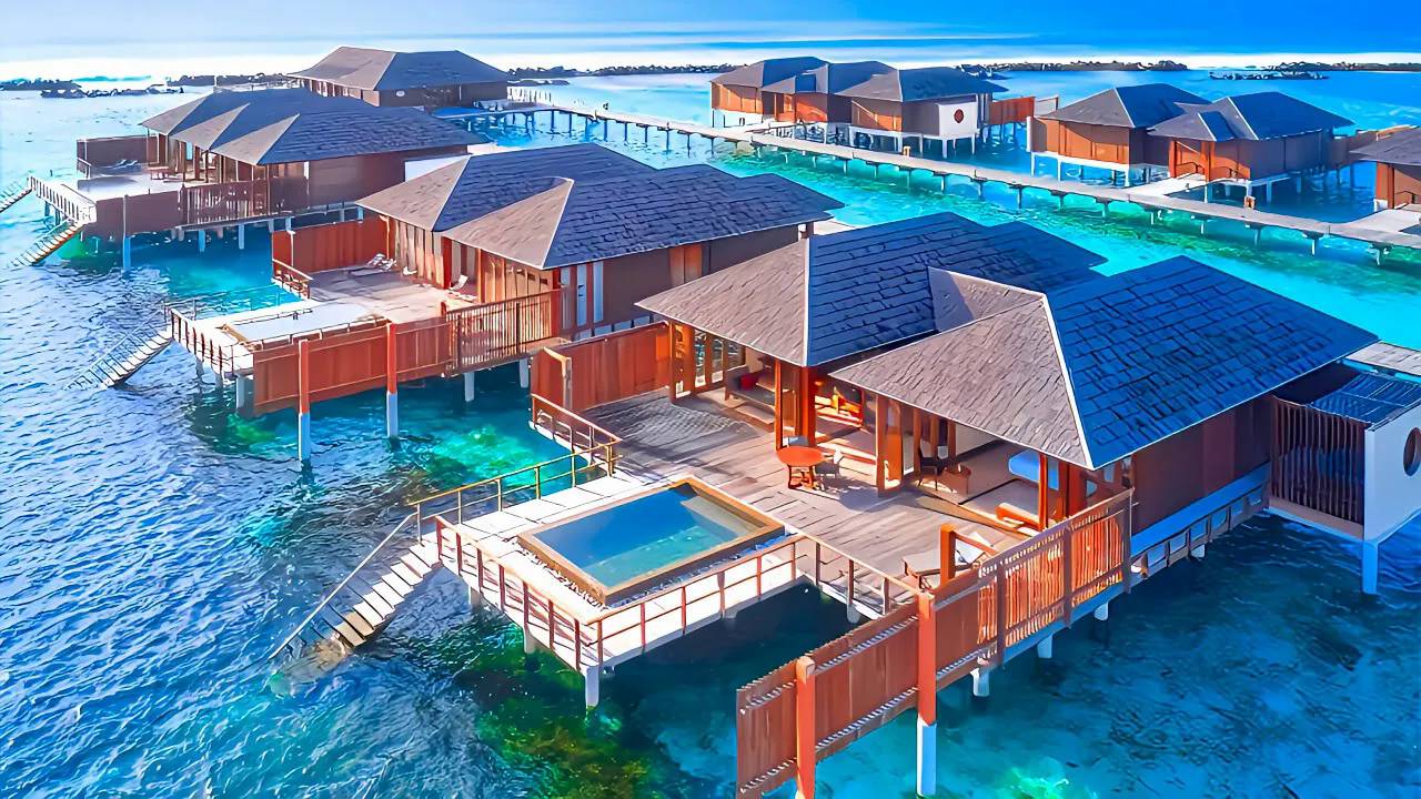 Villa Nautica Maldives, Paradise Island Resort, 5-Star Hotel (4K Tour & Vlog) смотреть онлайн