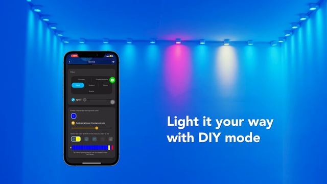 Govee RGBIC String Downlights - Smart RGBIC Ambient Wall/Ceiling Light