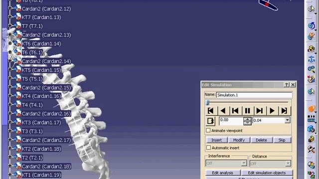 CATIA V5R18 No3 - Spine - COLUMN VERTEBRAL смотреть онлайн