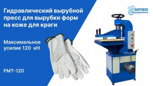 Вырубной пресс FMT 120 220V для вырубки форм на коже для краги