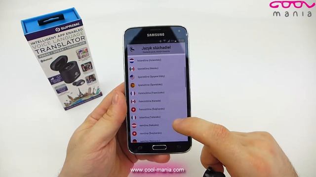 Voice language Translator enabled earphone and charging case 44 languages. (www.cool-mania.com) смотреть онлайн