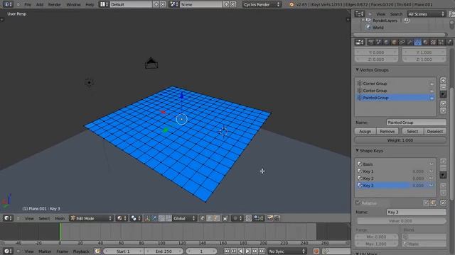 Blender Tutorial - Animating with Vertex Groups and Shape Keys смотреть онлайн